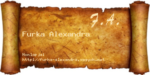 Furka Alexandra névjegykártya