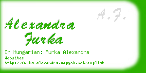 alexandra furka business card